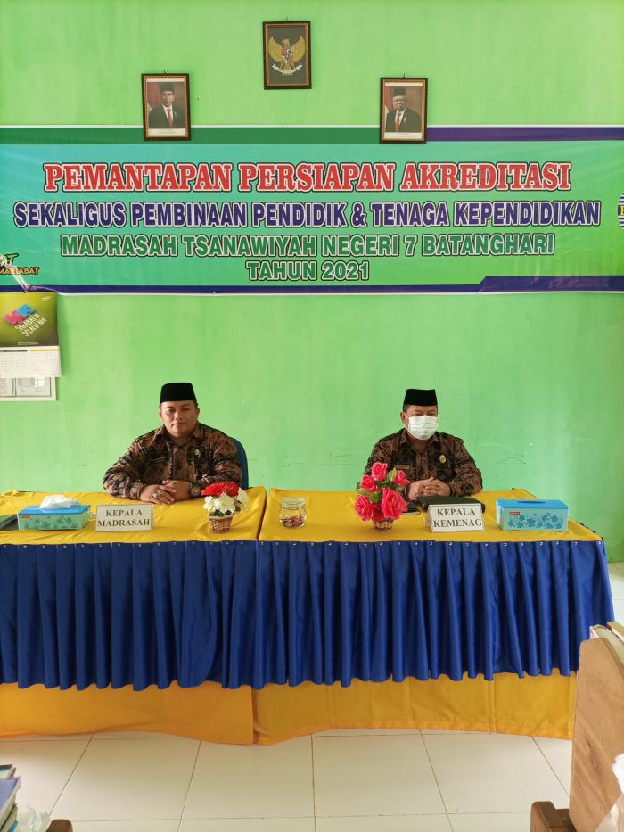 Kepala Kemenag Batanghari Beri Arahan Pelaksanaan PTM MTs Negeri 7 Batanghari