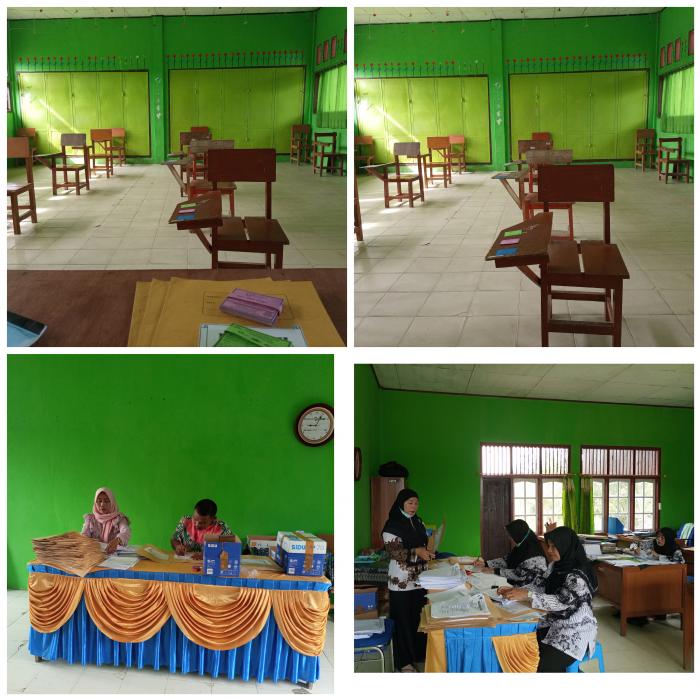 Panitia PAS MTs Negeri 7 Batanghari Tengah Sibuk Jelang Pelaksanaan