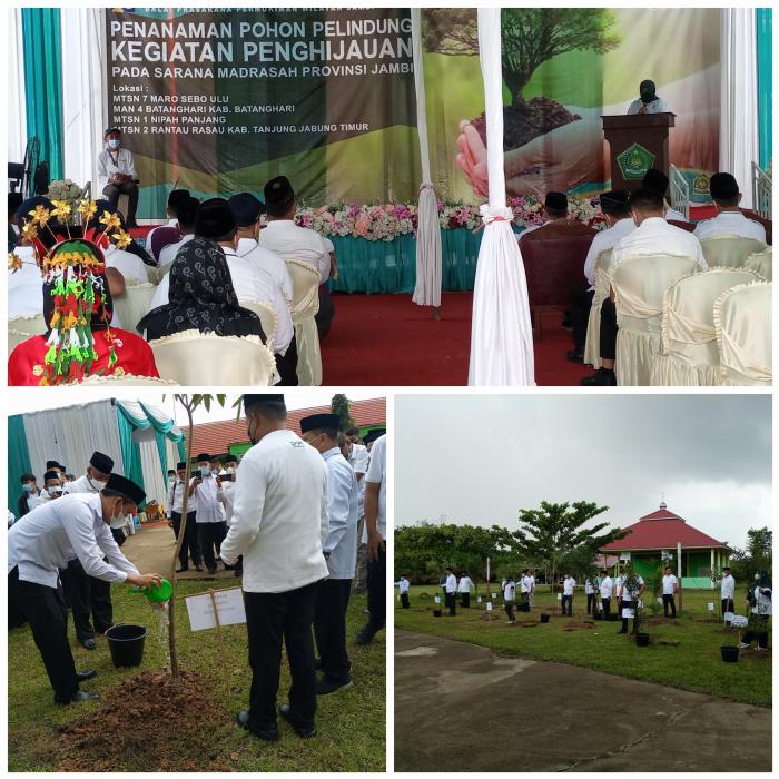 MTs Negeri 7 Batanghari Terima Pohon Penghijauan