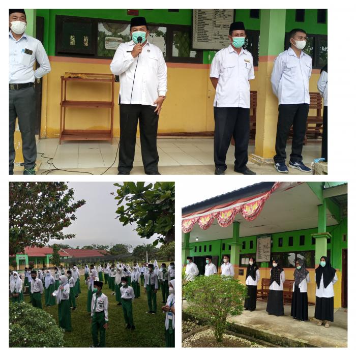 Arahan Kepala MTs Negeri 7 Batanghari Jelang Peserta Memasuki Ruang UM 