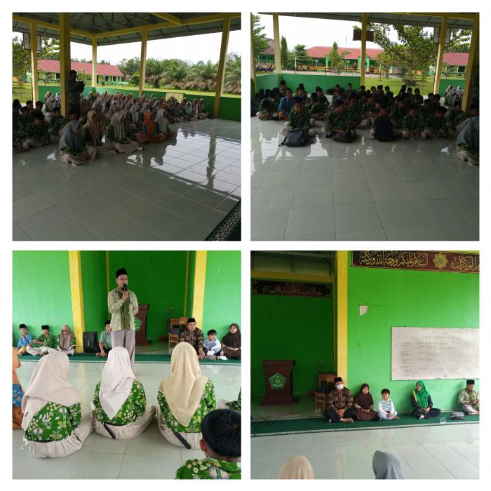 Tausiyah Ibadah Puasa Mengisi Kegiatan Doa Bersama MTs Negeri 7 Batanghari