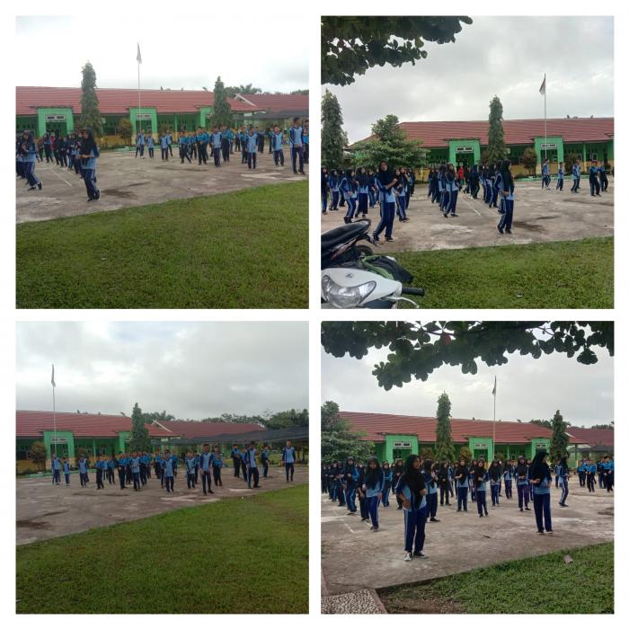 Menjelang PAS Genap, Kegiatan Rutin Senam MTs Negeri 7 Batanghari Diakhiri