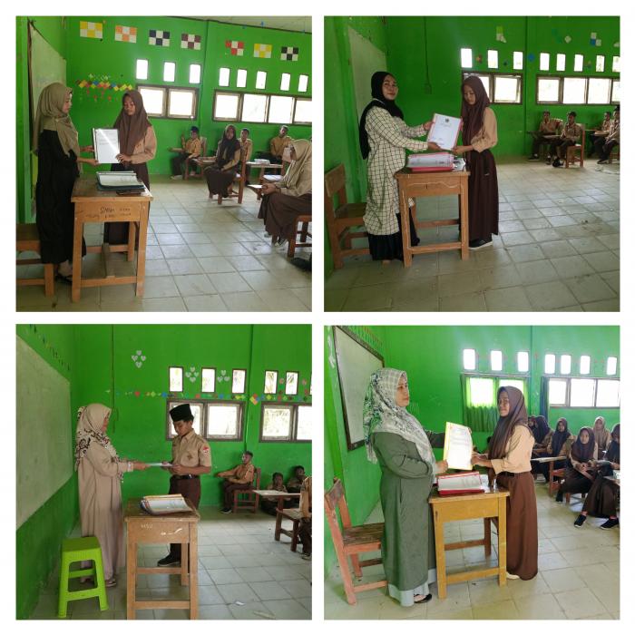 Siswa MTs Negeri 7 Batanghari Terima Rapor Semester Genap