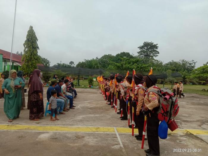 Pelepasan Pasukan Pramuka MTs Negeri 7 Batang Hari Menuju Lomba Tingkat II