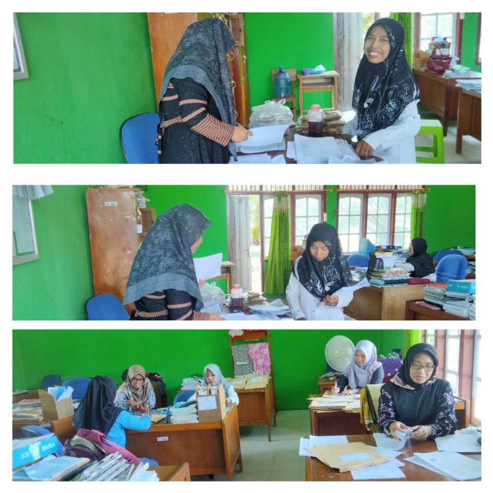 Panitia Pelaksanaan PAS MTs Negeri 7 Batanghari Tengah Disibukkan Dengan Berbagai Persiapan