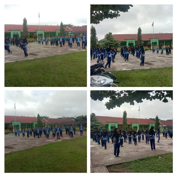 Menjelang PAS Ganjil, MTs Negeri 7 Batanghari Diakhiri Kegiatan Rutin Senam