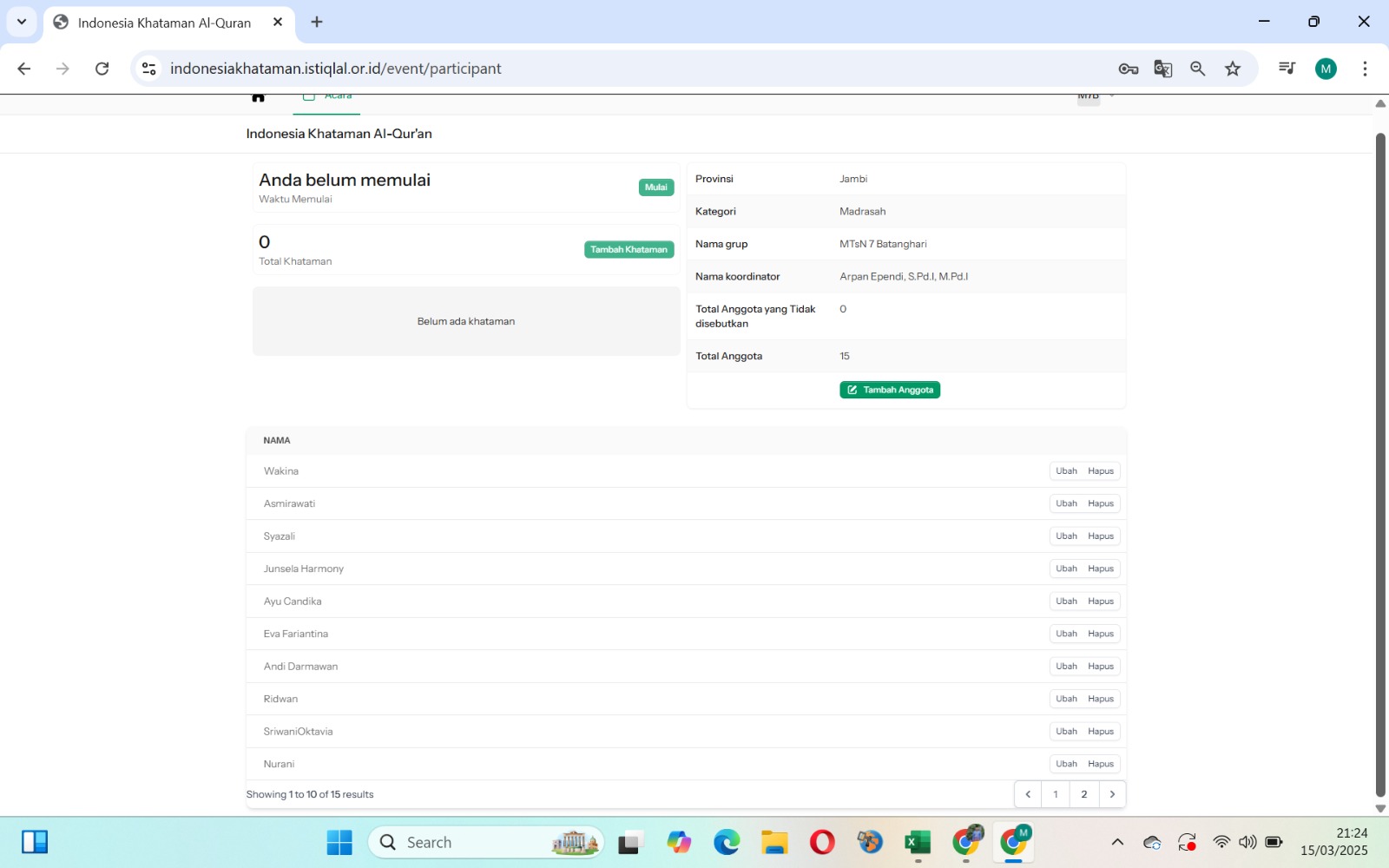 Madrasah Buat Akun Khatam Qur'an Program Menag