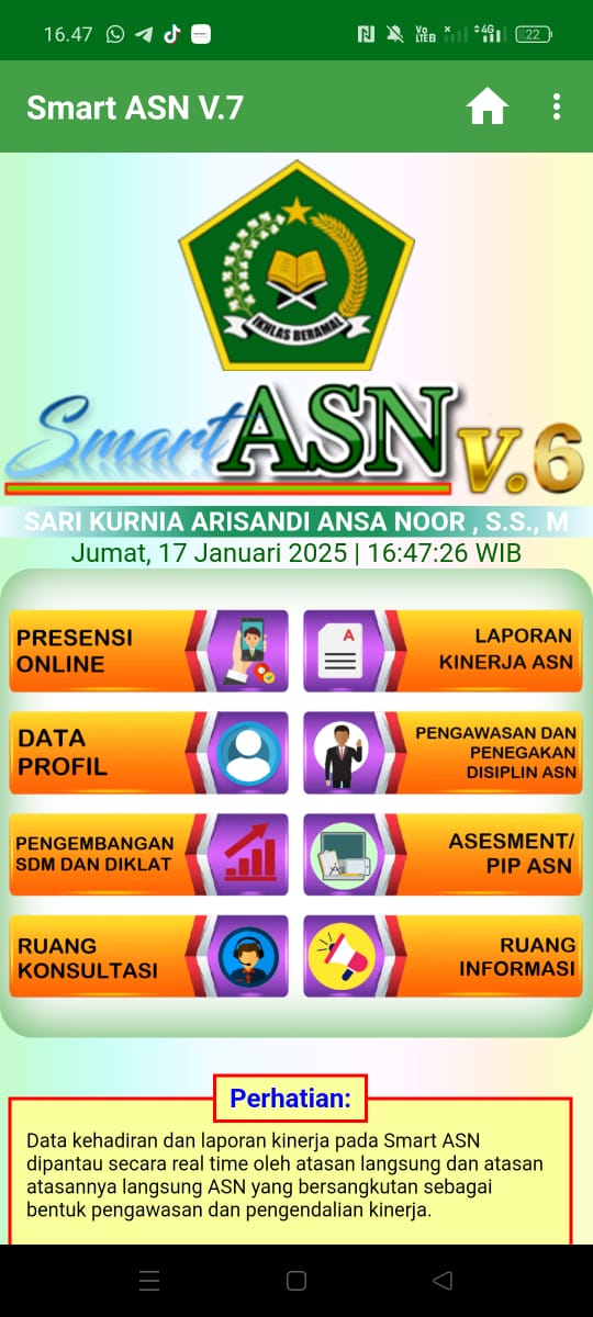 Pengisian Data ANS Dsn PPPK Madrasah Melalui Smart ASN