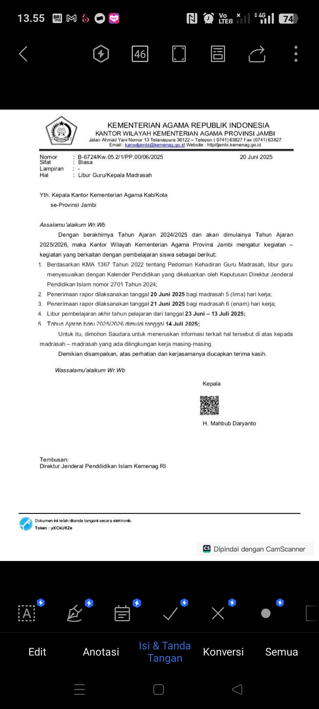 Pasca Terima Rapor, Siswa Diliburkan