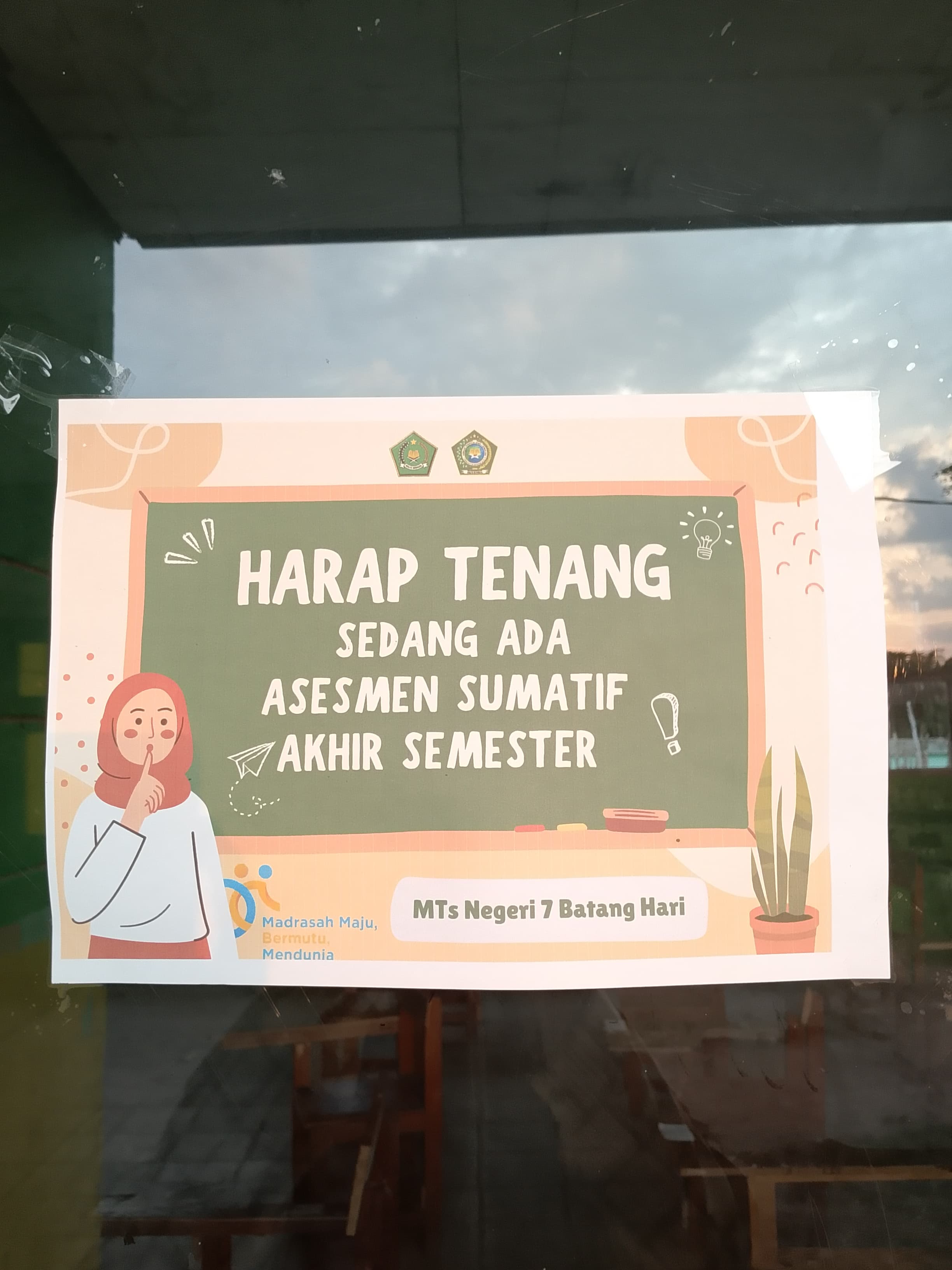 6 Ruangan Disiapkan Untuk Pelaksanaan Asesmen Sumatif Akhir Tahun