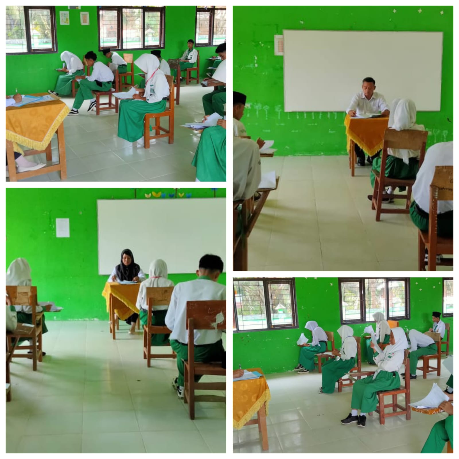 Hari Perdana Pelaksanaan Asesmen Sumatif Akhir Semester MTs Negeri 7 Batanghari 